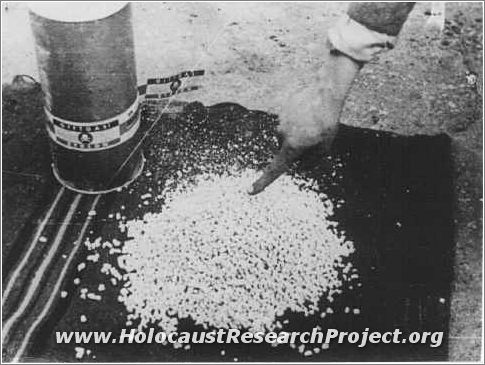 Zyklon B pellets found at the liberation of the Majdanek camp